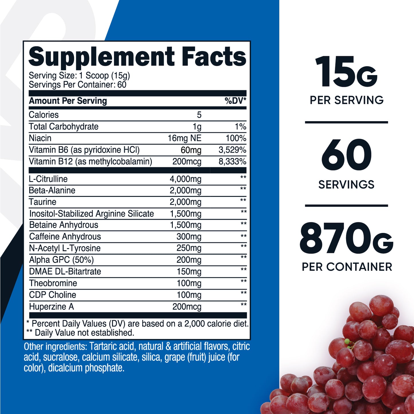 Nutricost Pre-Workout Complex Powder